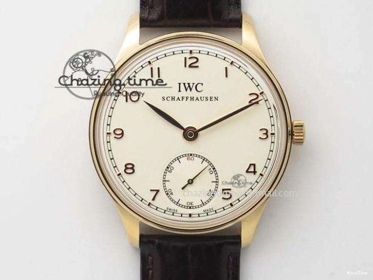 MIROTIME 0403 Portuguese Real PR IW500127 RG ZF 1:1 Best Edition Grey Red Dial On Brown Leather Strap A52010 V AllSeason 7331